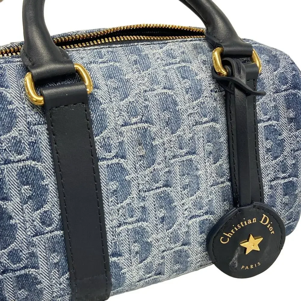 Christian Dior Groove 20 Bag Small Handbag M1364UDCE49EU Cream Dark Navy